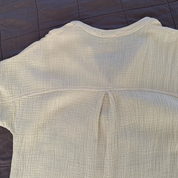 It Is Well Mandarin Gauze Dress in Natural size S - Picture 8 of 13